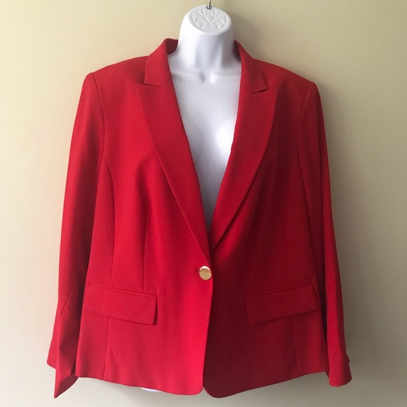 calvin klein red blazer